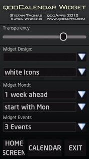 qooCalendar Widget 1.07(6). Скриншот 2