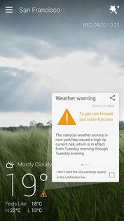 GO Weather EX 6.155. Скриншот 5