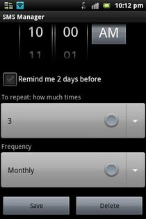 SMS Manager / Менеджер SMS 1.7. Скриншот 4