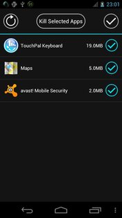 Booster FREE — Task Killer 2.3.6. Скриншот 5