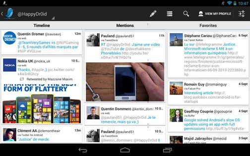 TweetLine for Android 1.1. Скриншот 1
