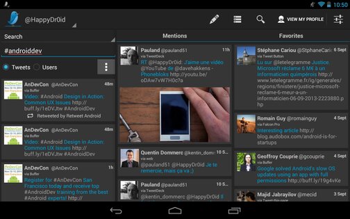 TweetLine for Android 1.1. Скриншот 3