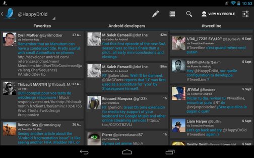 TweetLine for Android 1.1. Скриншот 4