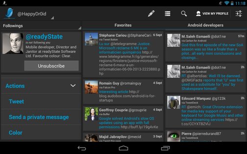 TweetLine for Android 1.1. Скриншот 6