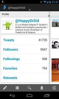 TweetLine for Android 1.1. Скриншот 8
