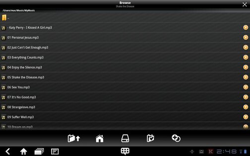 VLC Remote 5.58 (4978). Скриншот 5