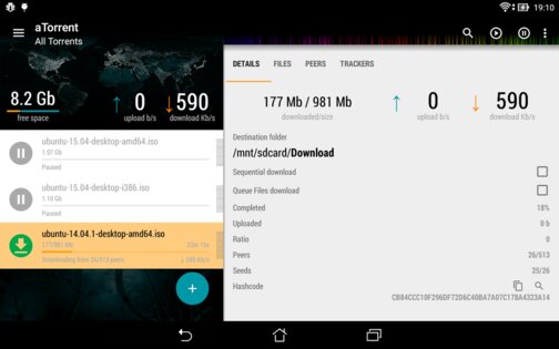aTorrent 3093. Скриншот 8
