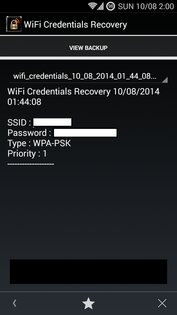 WiFi Credentials Recovery 20140820. Скриншот 2