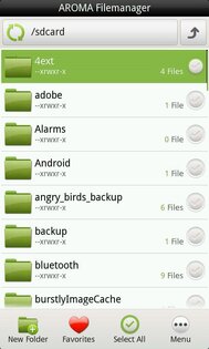 AROMA Filemanager 1.01 BUILD 120810-003 RUS. Скриншот 3