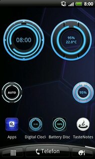 Digital Clock Disc Widget 1.6.0. Скриншот 2