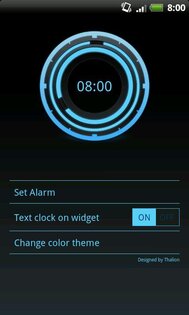 Digital Clock Disc Widget 1.6.0. Скриншот 3