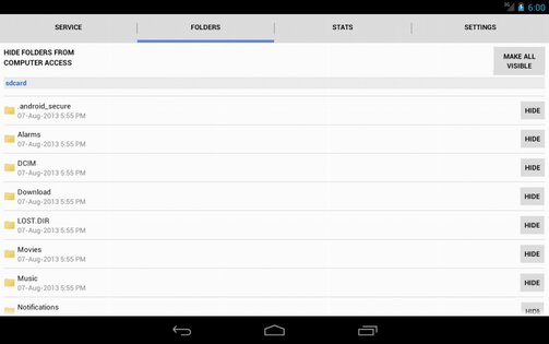 WiFi File Browser 2.0.21. Скриншот 1