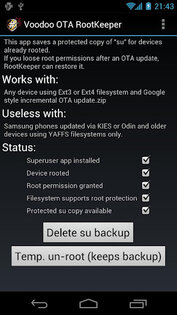 OTA Root Keeper 2.0.3. Скриншот 3