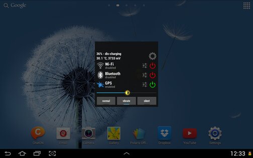 Tiny Battery Widget 1.4.2. Скриншот 1