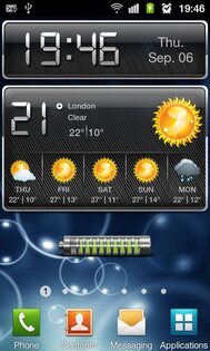 HD Metallic Widgets 5.4. Скриншот 1
