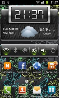 HD Metallic Widgets 5.4. Скриншот 2
