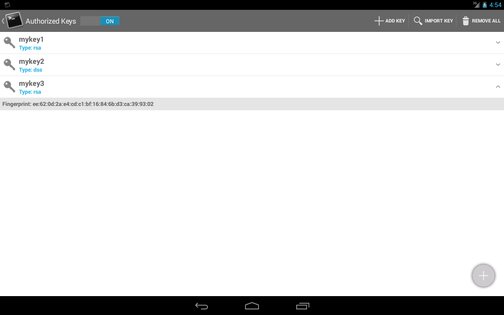 SSHDroid 2.1.2. Скриншот 12