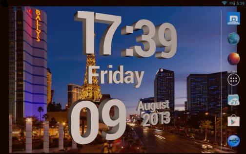 3D Clock Free 1.3.6. Скриншот 1