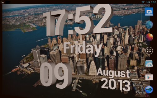 3D Clock Free 1.3.6. Скриншот 3