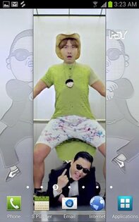 PSY GANGNAM STYLE LWP and Tone 1.0. Скриншот 2