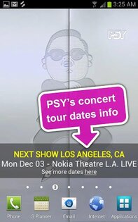 PSY GANGNAM STYLE LWP and Tone 1.0. Скриншот 3