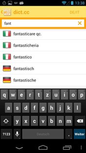 dict.cc 13.1.26. Скриншот 8