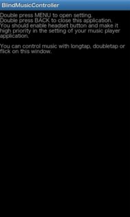 BlindMusicController 1.0 (Управление плеером вслепую). Скриншот 2