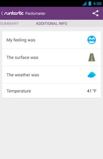 Runtastic Pedometer Step Count 1.6.2. Скриншот 5