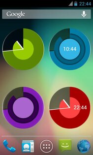 Holo Clock Widget 1.2. Скриншот 1