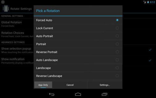 Ultimate Rotation Control 6.3.5 (Google). Скриншот 2