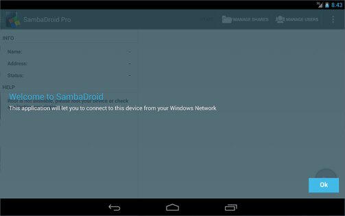 SambaDroid 2.1.3. Скриншот 11
