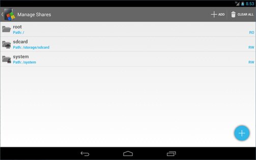 SambaDroid 2.1.3. Скриншот 13
