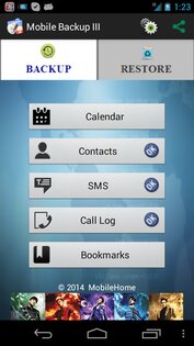 Mobile Backup III 3.1.1. Скриншот 2