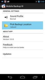 Mobile Backup III 3.1.1. Скриншот 7
