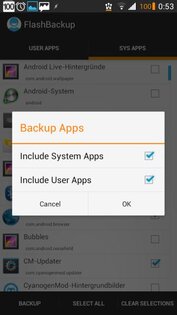 FlashBackup 0.4. Скриншот 1