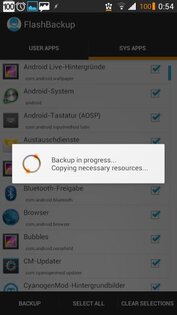 FlashBackup 0.4. Скриншот 3