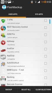 FlashBackup 0.4. Скриншот 2