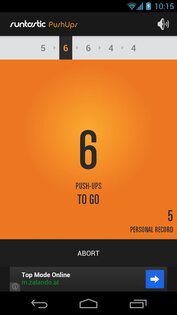 Runtastic Push-Ups Workout 1.13. Скриншот 3