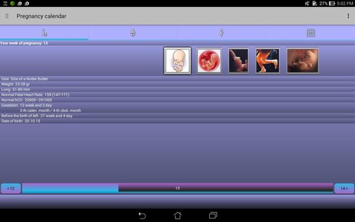 Календарь беременности 2.6.1. Скриншот 2