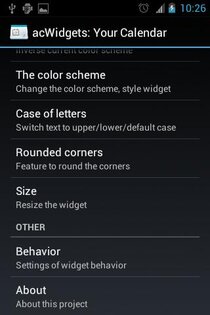 acWidgets: Your Calendar 012 build 93. Скриншот 4
