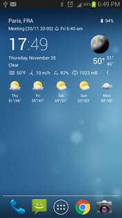 Прозрачные часы и погода 9.00.6. Скриншот 1