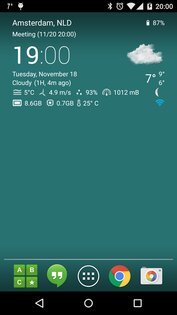 Прозрачные часы и погода 9.00.6. Скриншот 3