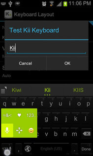 Kii Keyboard 1.2.9 r4. Скриншот 3
