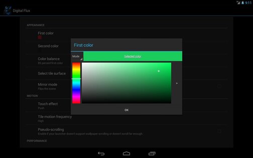 Digital Flux Live Wallpaper 1.4.7. Скриншот 3
