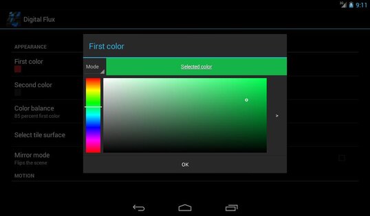 Digital Flux Live Wallpaper 1.4.7. Скриншот 11