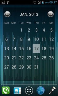 Julls' Calendar Widget Lite 3.5.3. Скриншот 2