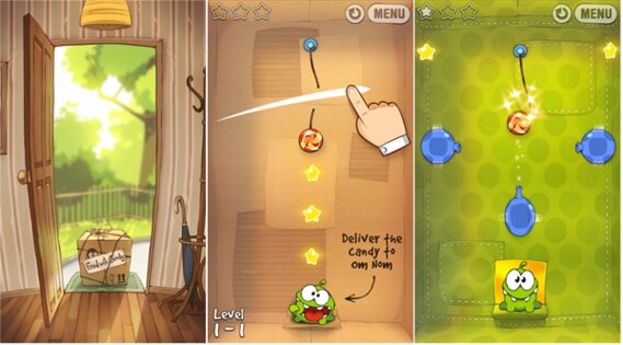 Cut the Rope 1.7.0.0. Скриншот 1