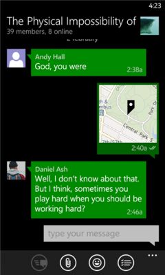 Мессенджер Telegram обзавелся официальным клиентом для Windows Phone