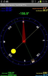 Qibla SunMoon Компас 3.1 Lite/ 3.2 Pro. Скриншот 6