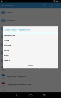 MediaFire 5.6.0. Скриншот 13